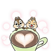 Chip 'n' Dale: Mini Size Sticker for LINE & WhatsApp | ZIP: GIF & PNG
