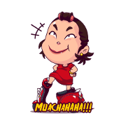 Emak Matic: The Queen of the Street Sticker for LINE & WhatsApp | ZIP: GIF & PNG