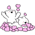 Extremely Little Rabbit & Bear Sticker for LINE & WhatsApp | ZIP: GIF & PNG