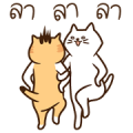 Nyangs: Hurry, Mew! Busy, Mew! Sticker for LINE & WhatsApp | ZIP: GIF & PNG