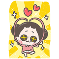 [BIG] Chuchumei Thankful Stickers Sticker for LINE & WhatsApp | ZIP: GIF & PNG