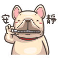 French Bulldog-PIGU IV Animated Stickers Sticker for LINE & WhatsApp | ZIP: GIF & PNG
