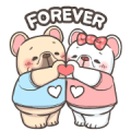 French Bulldog-PIGU IX Animated Stickers Sticker for LINE & WhatsApp | ZIP: GIF & PNG