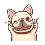 French Bulldog PIGU: Movin' Together 2 Sticker for LINE & WhatsApp | ZIP: GIF & PNG