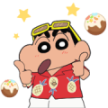 LINE POP2 & SHINCHAN THE MOVIE Sticker for LINE & WhatsApp | ZIP: GIF & PNG