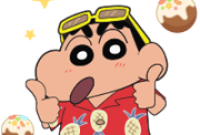 LINE POP2 & SHINCHAN THE MOVIE Sticker for LINE & WhatsApp | ZIP: GIF & PNG
