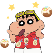 LINE POP2 & SHINCHAN THE MOVIE Sticker for LINE & WhatsApp | ZIP: GIF & PNG