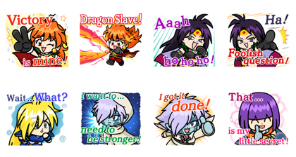 LINE Rangers × Slayers Line Sticker GIF & PNG Pack: Animated & Transparent No Background | WhatsApp Sticker
