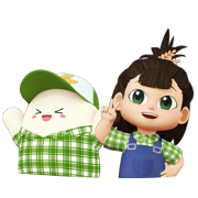 Nong Hom Mali & Nong Hom Jung Nong Hom Mali & Nong Hom Jung Sticker for LINE & WhatsApp | ZIP: GIF & PNG