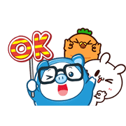 PIGGY GANG: MORE Friends, MORE Fun Return PIGGY GANG:MORE Friends, MORE Fun Return Sticker for LINE & WhatsApp | ZIP: GIF & PNG