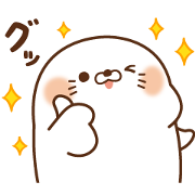 Stinging Tongue Seal × Suntory Sticker for LINE & WhatsApp | ZIP: GIF & PNG