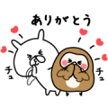 yuruusagi×HABA Sticker for LINE & WhatsApp | ZIP: GIF & PNG