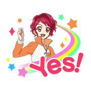 AIKATSU! Sticker for LINE & WhatsApp | ZIP: GIF & PNG