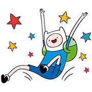Adventure Time Sticker for LINE & WhatsApp | ZIP: GIF & PNG