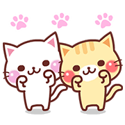 Animated Cats 2 Sticker for LINE & WhatsApp | ZIP: GIF & PNG