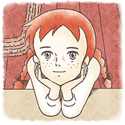 Anne of Green Gables Sticker for LINE & WhatsApp | ZIP: GIF & PNG