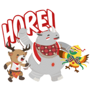 Asian Games: Indonesian Independence Day Asian Games: Indonesian Independence Day Sticker for LINE & WhatsApp | ZIP: GIF & PNG