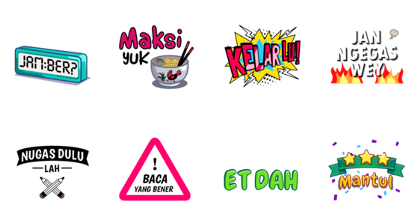 Back to Campus Line Sticker GIF & PNG Pack: Animated & Transparent No Background | WhatsApp Sticker