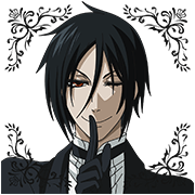 Black Butler Sticker for LINE & WhatsApp | ZIP: GIF & PNG