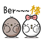 Black and White Chicken: Collapse Daily Black and White Chicken: Collapse Daily Sticker for LINE & WhatsApp | ZIP: GIF & PNG