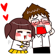 Boostwo Love!! Sticker for LINE & WhatsApp | ZIP: GIF & PNG