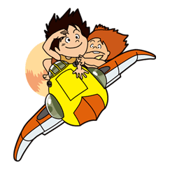 Conan, The Boy in Future Sticker for LINE & WhatsApp | ZIP: GIF & PNG