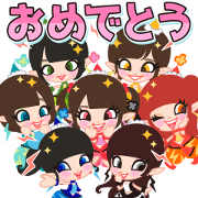Dempa Akubigumi Sound Stickers Dempa Akubigumi Sound Stickers Sticker for LINE & WhatsApp | ZIP: GIF & PNG