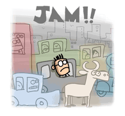 Dude & Office uncle! Sticker for LINE & WhatsApp | ZIP: GIF & PNG