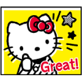 Hello Kitty 80's Sticker for LINE & WhatsApp | ZIP: GIF & PNG