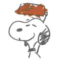 Snoopy Rough Sketches Sticker for LINE & WhatsApp | ZIP: GIF & PNG