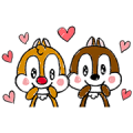 Animated Chip 'n' Dale: Polite Lovin' Sticker for LINE & WhatsApp | ZIP: GIF & PNG