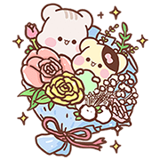 [BIG] Sunglin & Chini Couple Stickers Sticker for LINE & WhatsApp | ZIP: GIF & PNG