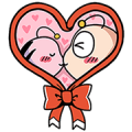 [BIG] Tumurin Couple Stickers Sticker for LINE & WhatsApp | ZIP: GIF & PNG