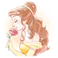 Beauty and the Beast (Romantic) Sticker for LINE & WhatsApp | ZIP: GIF & PNG