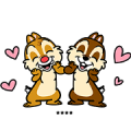 Chip 'n' Dale Custom Stickers Sticker for LINE & WhatsApp | ZIP: GIF & PNG