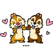 Chip 'n' Dale Custom Stickers Sticker for LINE & WhatsApp | ZIP: GIF & PNG