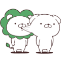 Daily Lives of cute white dogs × Lidea Sticker for LINE & WhatsApp | ZIP: GIF & PNG