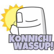 GHOSTY's COMIC: Japanglish GHOSTY's COMIC: Japanglish Sticker for LINE & WhatsApp | ZIP: GIF & PNG