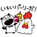 Gokigen panda × LAWSON Frozen Party