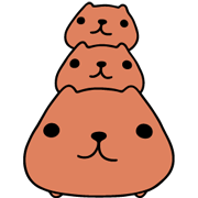 KAPIBARA-SAN KAPIBARA-SAN Sticker for LINE & WhatsApp | ZIP: GIF & PNG