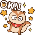 Pcone × A-SONG The Squirrel 16 Stickers Pcone × A-SONG The Squirrel 16 Stickers