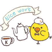 Rilakkuma～Kiiroitori muffin cafe～ Sticker for LINE & WhatsApp | ZIP: GIF & PNG