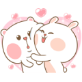 Sweet Marshmallow Couple 2 Sticker for LINE & WhatsApp | ZIP: GIF & PNG