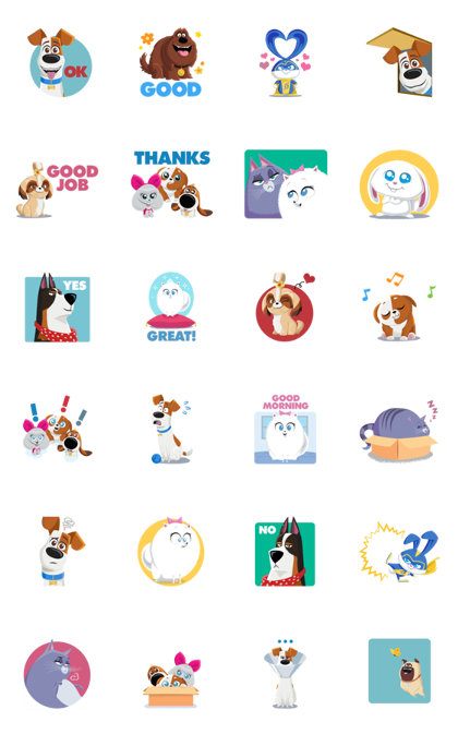 The Secret Life of Pets 2 Stickers Line Sticker GIF & PNG Pack: Animated & Transparent No Background | WhatsApp Sticker