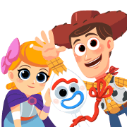Toy Story 4 × Vithita Sticker for LINE & WhatsApp | ZIP: GIF & PNG