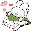 every day love UsakKuma 10 Sticker for LINE & WhatsApp | ZIP: GIF & PNG