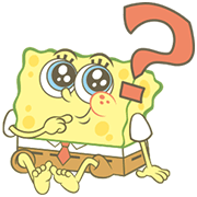 Adorable Little SpongeBob SquarePants Sticker for LINE & WhatsApp | ZIP: GIF & PNG
