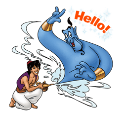 Aladdin Sticker for LINE & WhatsApp | ZIP: GIF & PNG