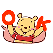 Animated Winnie the Pooh Speech Balloons Sticker for LINE & WhatsApp | ZIP: GIF & PNG