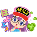 Arale-chan × LINE Pokopoko Sticker for LINE & WhatsApp | ZIP: GIF & PNG